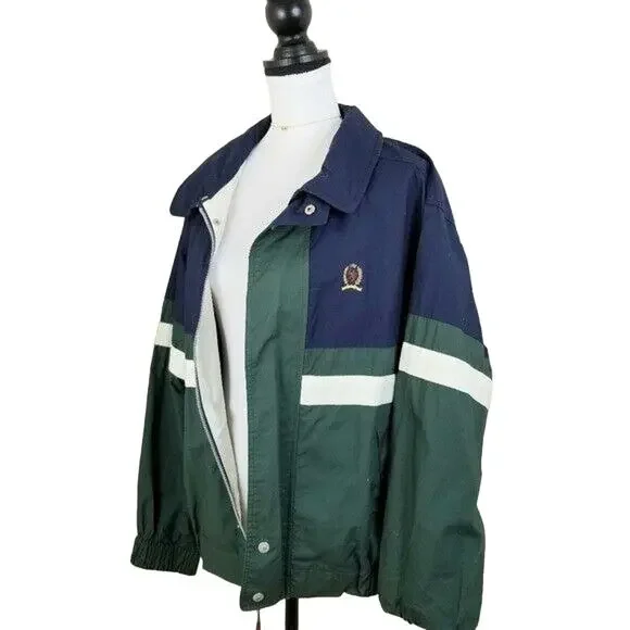 VTG 90s Y2K Tommy Hilfiger Zip Jacket M Streetwear Gorpcore Preppy Blokecore - Picture 8 of 14